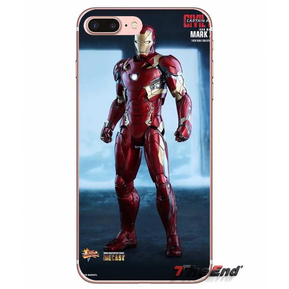 For Huawei G7 G8 P7 P8 P9 Lite Honor 4C 5X 5C 6X Mate 7 8 9 Y3 Y5 Y6 II 2 Pro 2017 Iron Man and Captain America TPU Soft Case | Мобильные