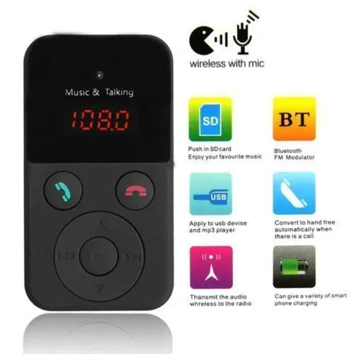 Liplasting Hands-free Wireless Bluetooth FM Transmitter Modulator Car Kit MP3 Player W/ decoder chip | Автомобили и мотоциклы