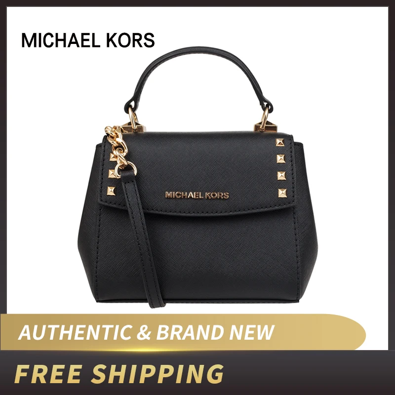 Michael Kors Karla Mini Leather Studed Crossbody Satchel Bag 35T8GKGC0L | Багаж и сумки