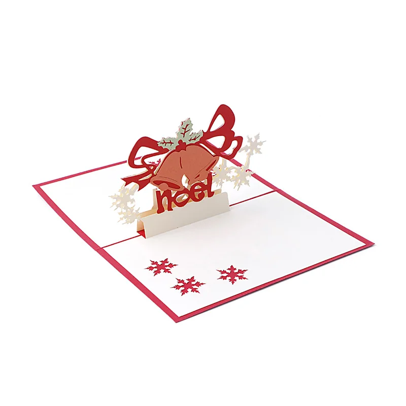 Рождественские открытки 3D Pop Up Merry Christmas серии санта ручной работы на заказ