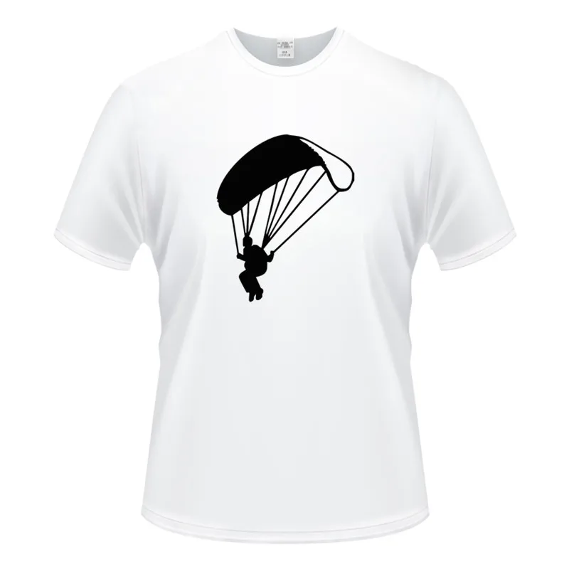

Free Shipping Parachutist Printing Fashion Short Sleeve T-shirt Men t shirt O-neck tops men clothes