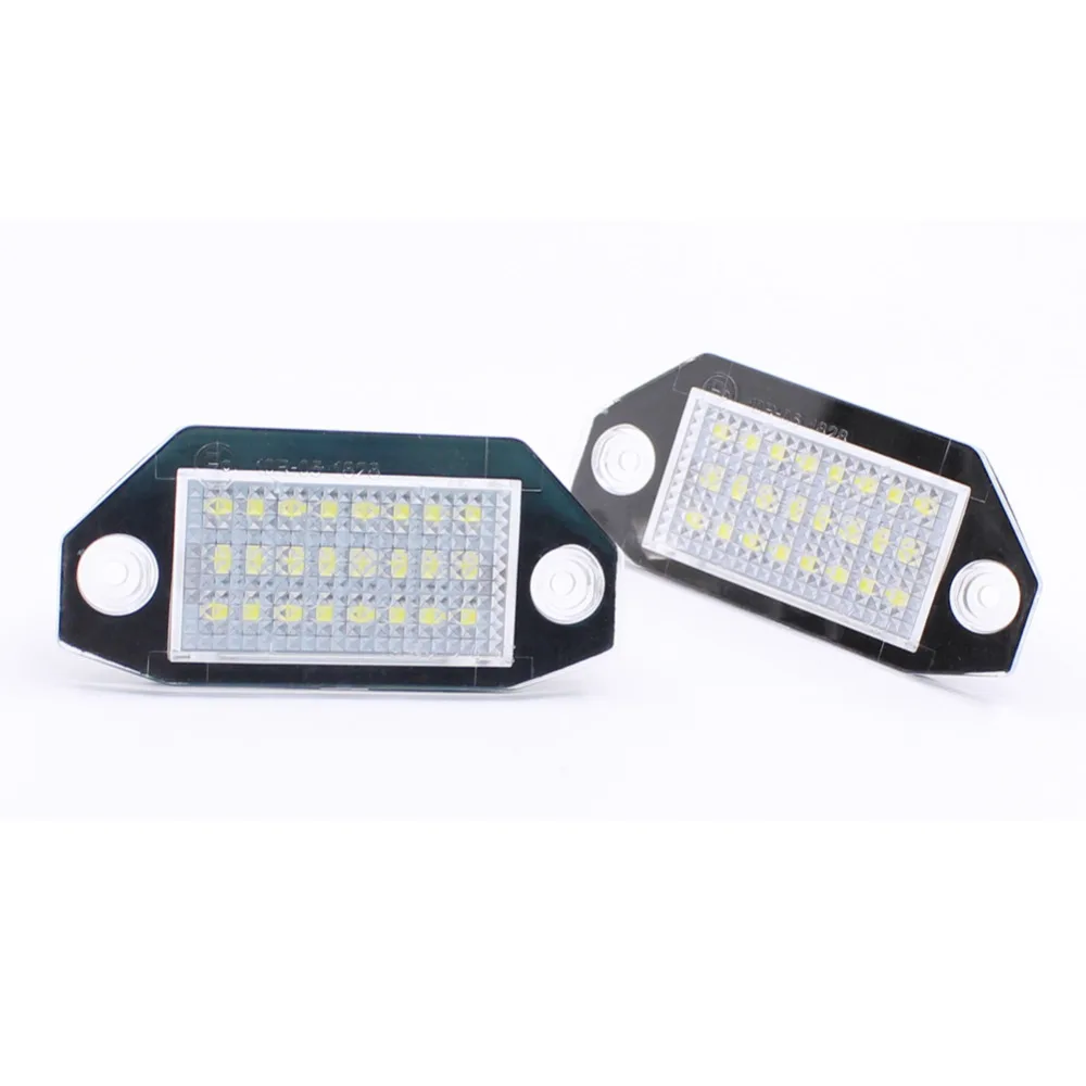 2 шт. 24SMD Светодиодная лампа без ошибок светильник номерного знака для Ford Mondeo MK3 2000