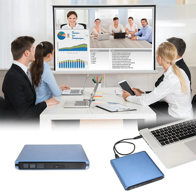 YiYaYo Внешний DVD RW оптический привод USB 3 0 CD ROM Проигрыватель CD/DVD горелки Писатель