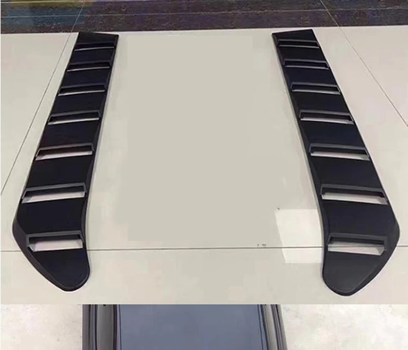 

ABS Plastic Matt Black Rear Trunk Wing Decoration Use For Ford Mustang Roof Spoiler 2015-2017