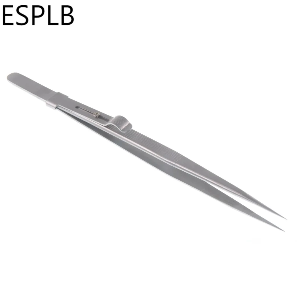 ESPLB Precision Slide Lock антистатические пинцеты 6 ''алмаз регулируемый Пинцет для ювелирных изделий электронный компонент инструменты