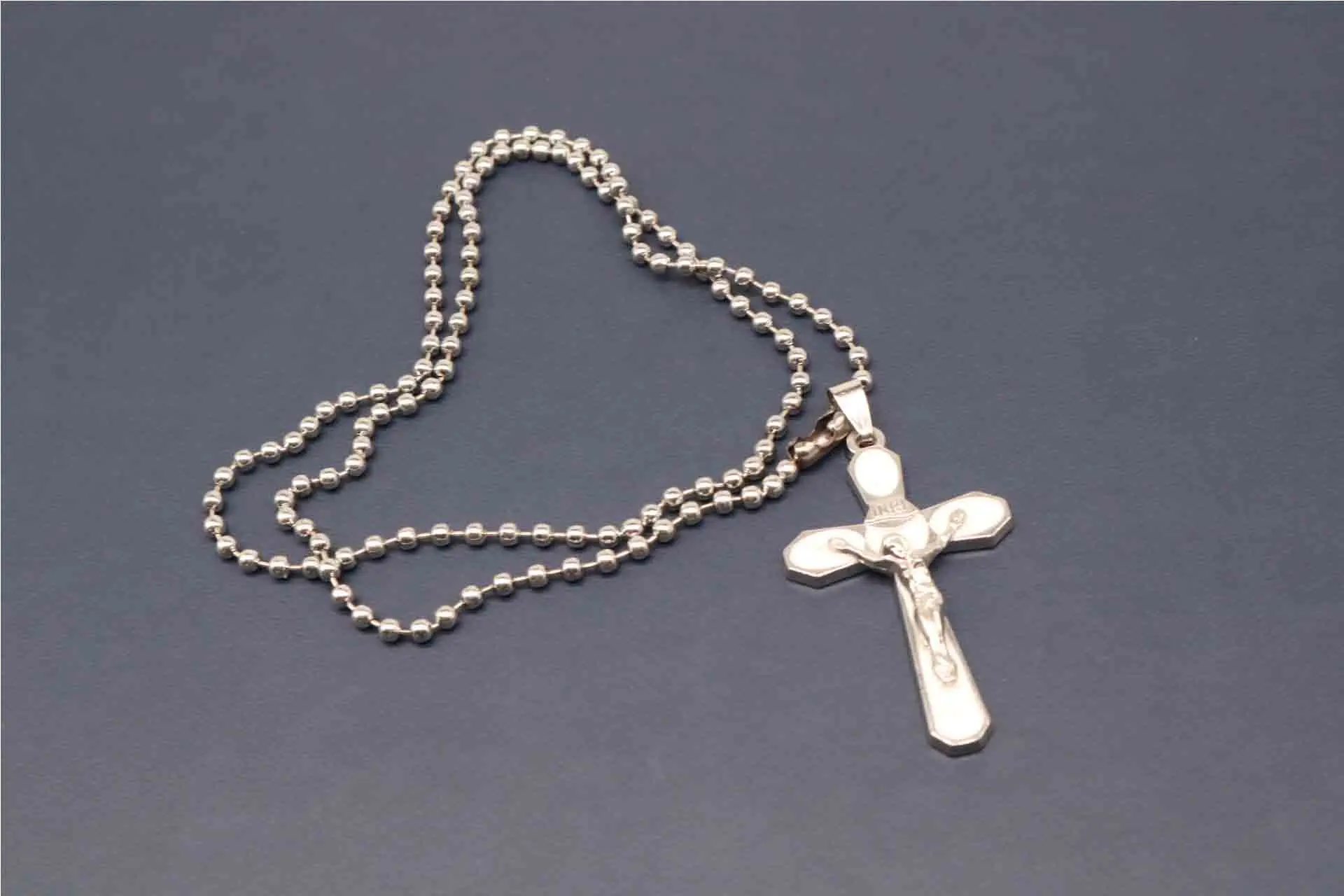 New Christian colored crosses with long chains. Fashion cross bead chain necklace. Casual rosary chain. Prayer necklace | Украшения и