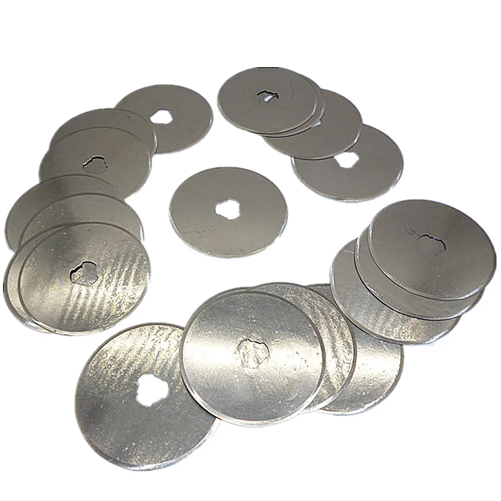 

45mm Rotary Cutter With 20pcs 45mm Rotary Cutter Blades Cut Cloth Fabric Paper Sewing Leather Craft