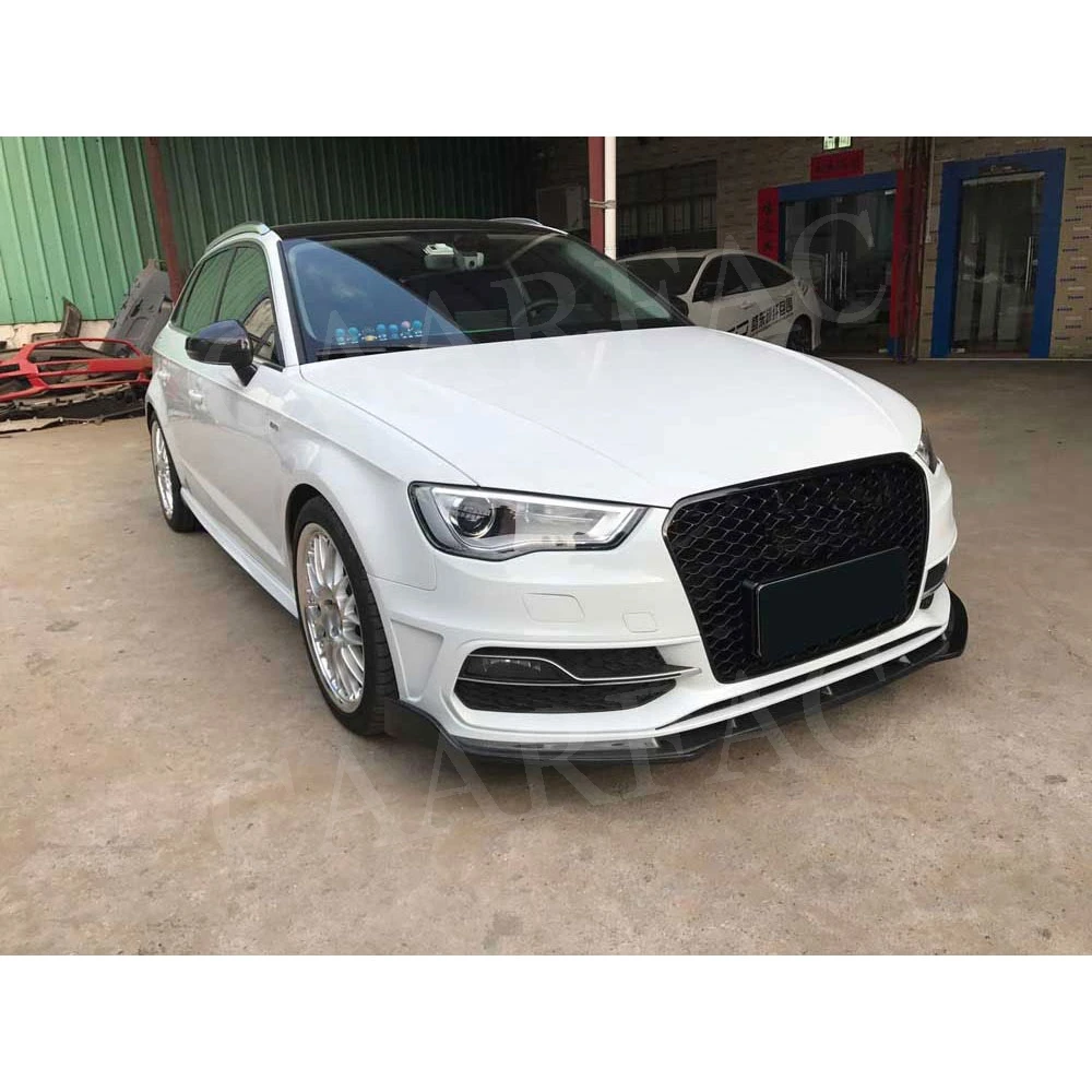 Передний спойлер из углеродного волокна для Audi A3 S3 Hatchback 2014 2016 (не стандартный не