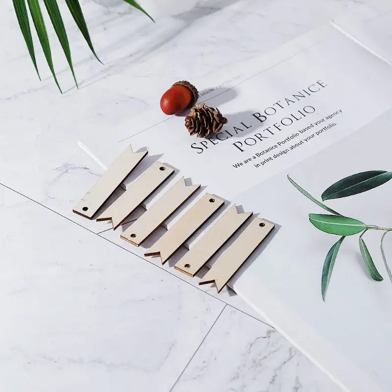 50 шт. лазерная резка дерева этикетки с перфорацией украшение Деревянный Форма крафт Свадебный декор