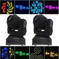 2pcs mini led spot lights 60w moving head light with gobos platecolor plate effects dmx512 dmx 911 channels led stage lighting
