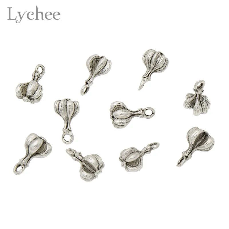 Lychee 10 шт трендовые подвески из сплава в форме чеснока DIY Подвески античный
