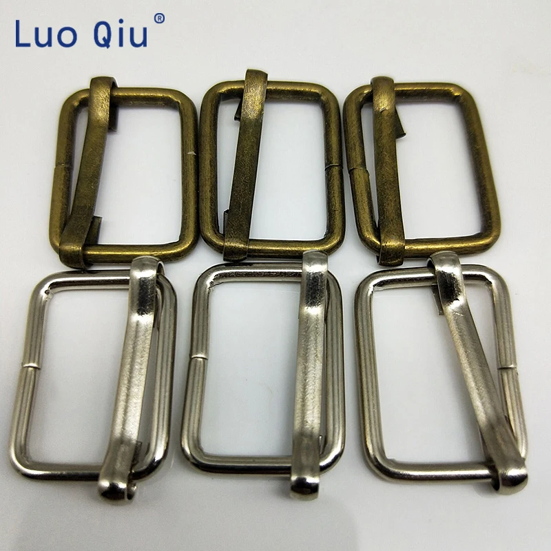 Металлическая пряжка лента скользящая Пряжка подтяжки Регулировка пряжки тесьма слайдер Tri Glide Швейные материалы 2,5 см 50 шт./лот