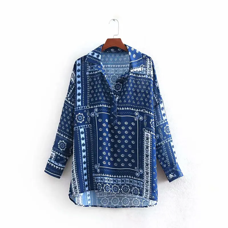 Новинка 2019 Женская винтажная Повседневная Блузка кимоно в стиле пэчворк женская