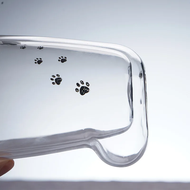 Креативные кошачьи ножки дизайн интересная Двойная Стенка стеклянная кофейная