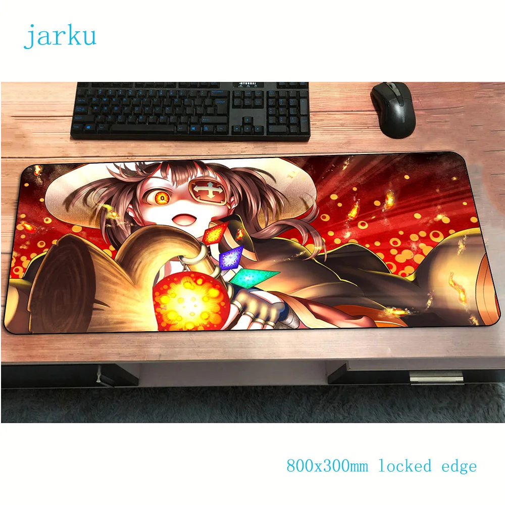 Красивый игровой коврик для мыши megumin 800x300x2 мм нетбука на стол|Коврики мышей| |