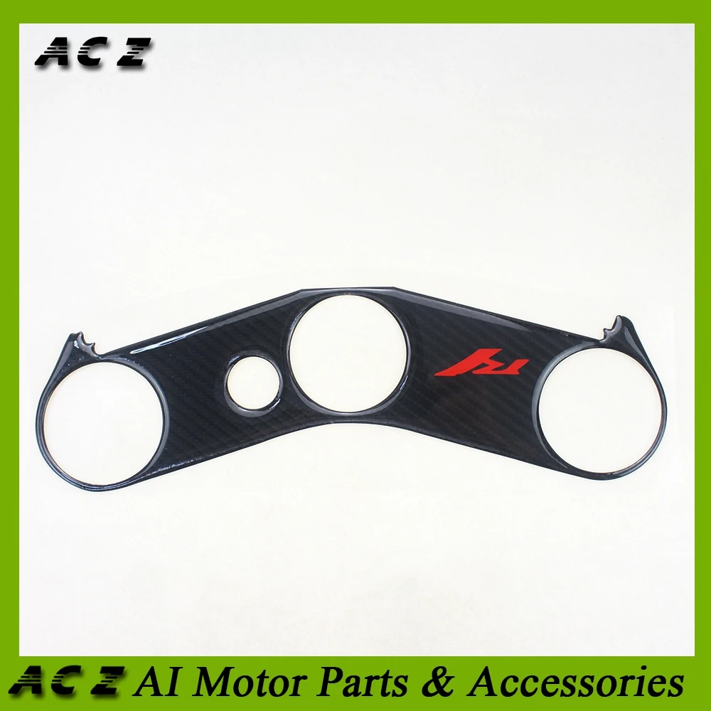 

ACZ Motorcycle Triple Tree Top Clamp Decal Carbon Fiber Upper Front Protector Sticker For Yamaha YZFR1 YZF R1 YZF-R1 2002-2003