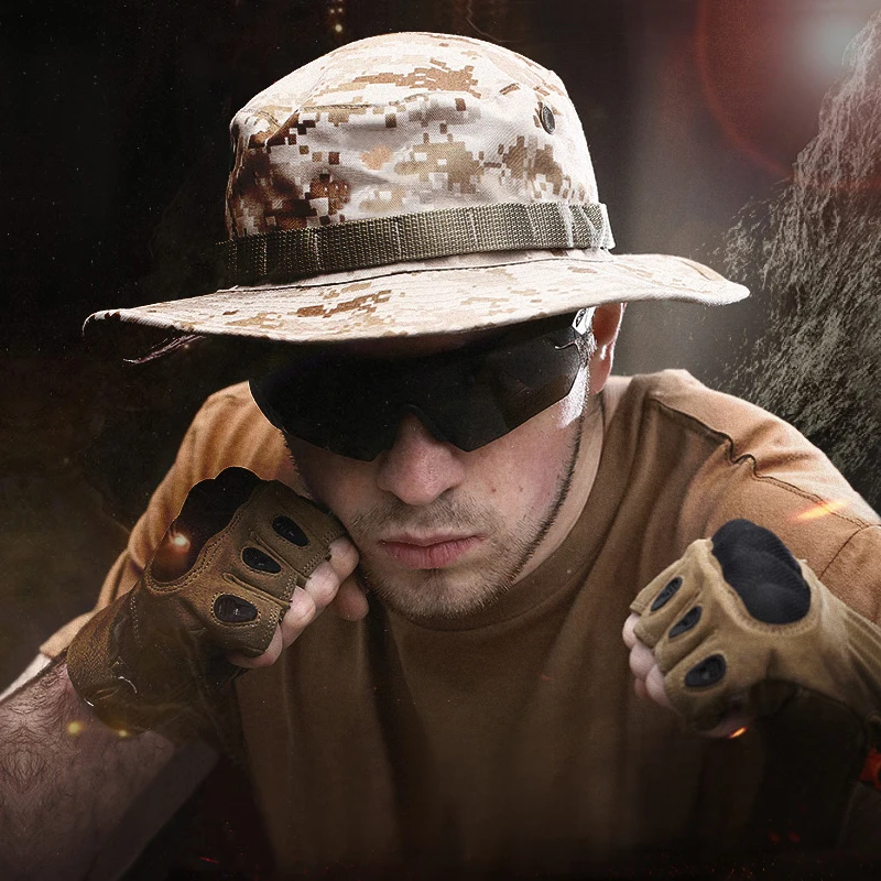 Мужская армейская камуфляжная кепка Кепка ведро для путешествий тактическая с