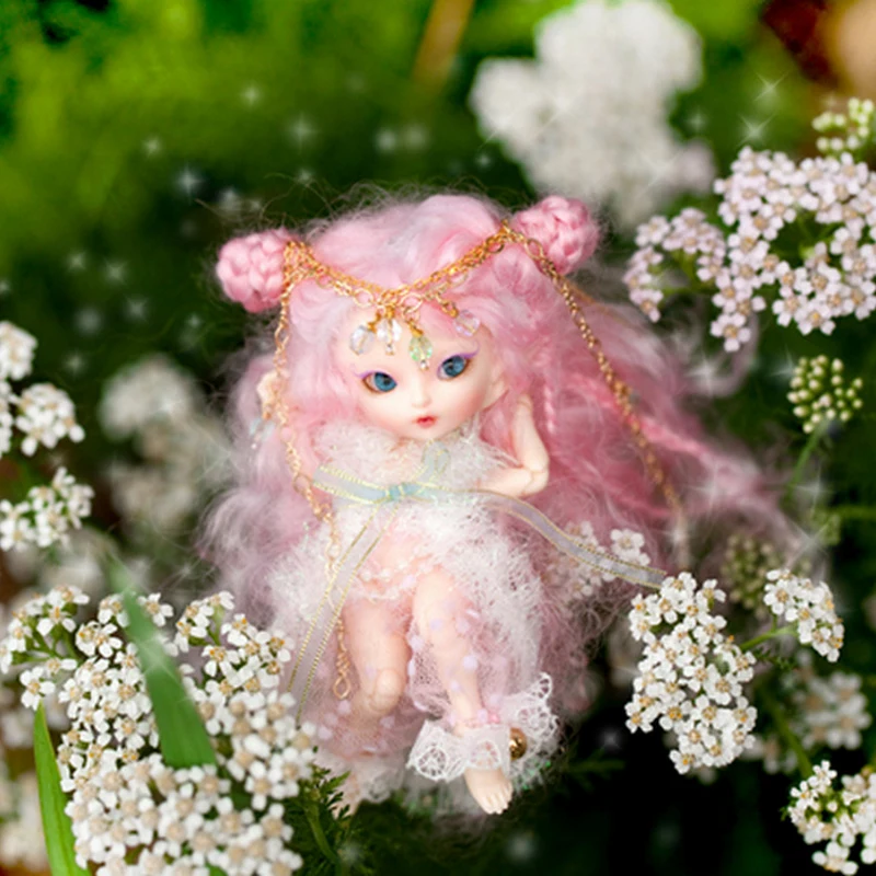 Fairyland FL Realpuki Роро BJD кукла 1/13 розовая улыбка эльфы игрушки