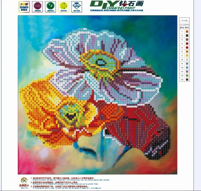 Картина маслом лотоса шаблон декоративной росписи 5d Diy Алмаз Живопись Вышивка
