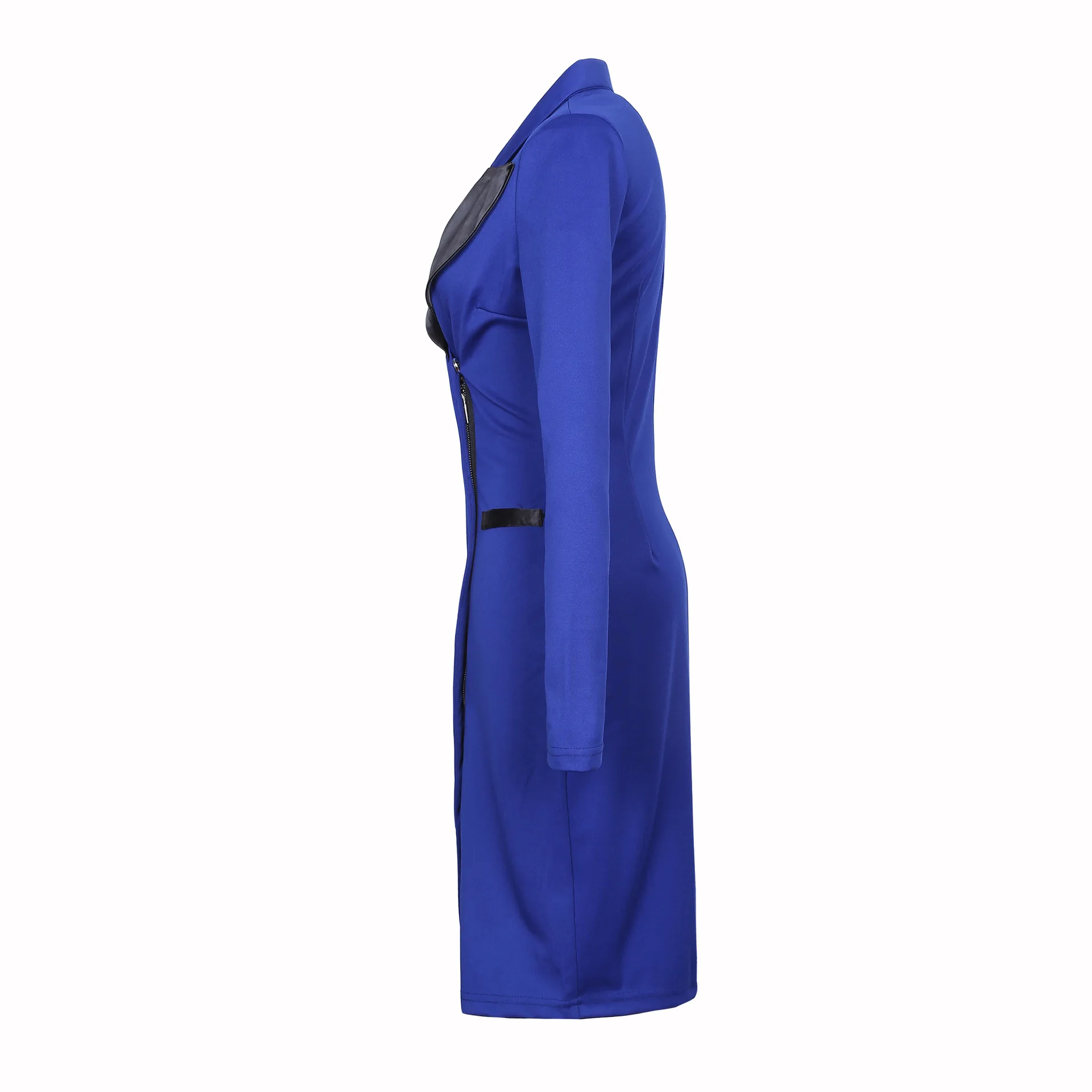 2017 Новый Dress Женская Мода Одежды С Учетом Воротник Длинными рукавами ОЛ MS