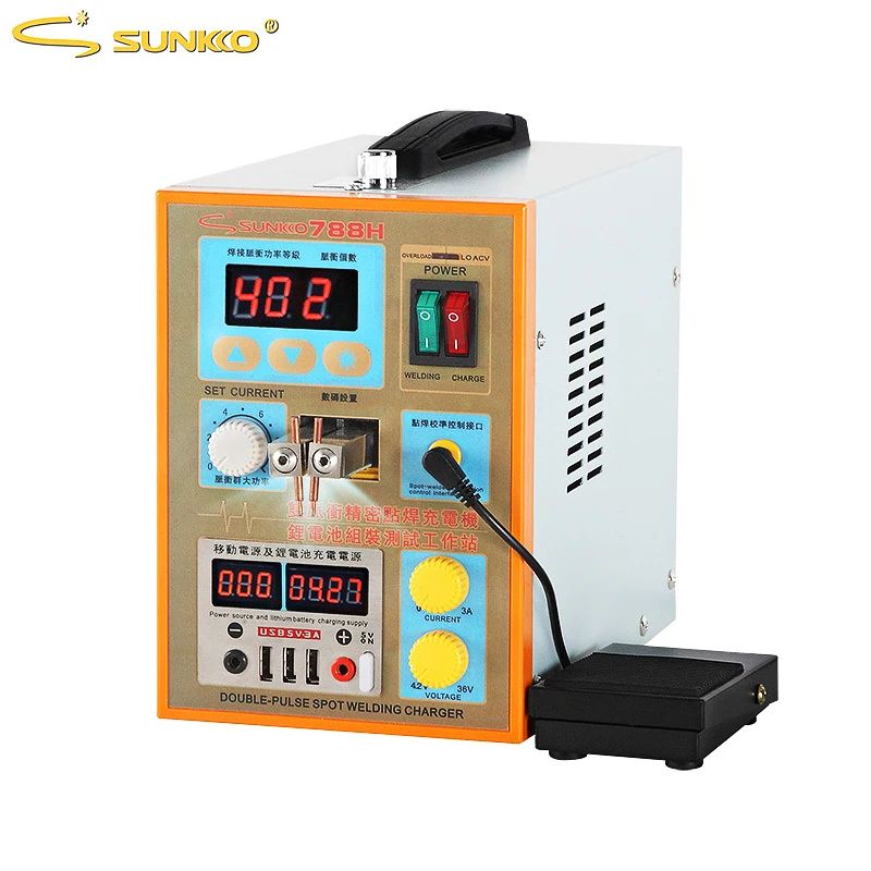 Устройство для точечной сварки SUNKKO 788H 18650 кВт светодиодный светильник литиевая