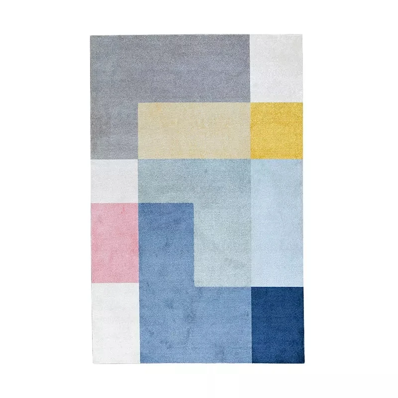 Simple style plaid thicken machine weaved bedside rug living room coffee table carpet big size Nordic decoration ground mat | Дом и сад
