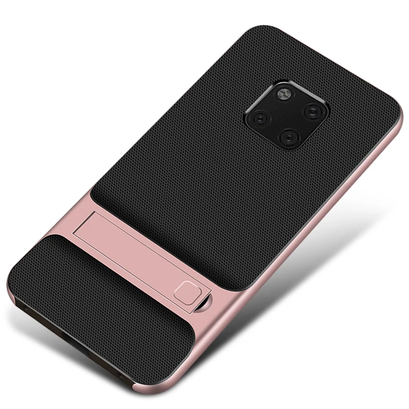 Royce Rose Gold Противоударные силиконовые чехлы для huawei mate 20 Pro 20Pro Lite, чехлы с опорой на заднюю панель для мобильного телефона, роскошная сумка mate 20 20 Lite Armor - Цвет: Royce Rose Gold