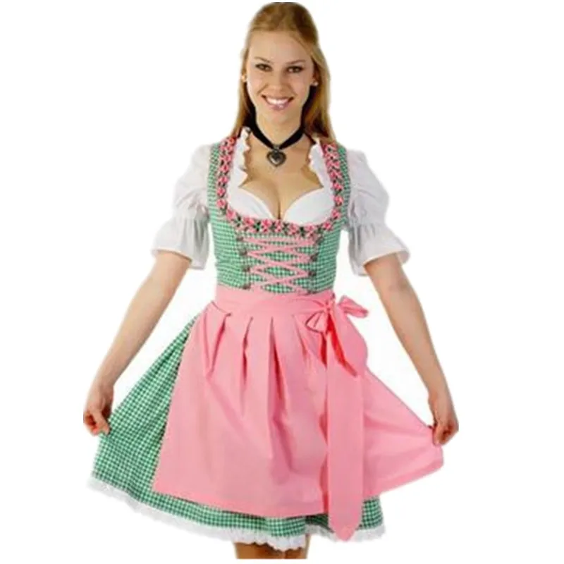 Немецкая традиционная Октоберфест для девочек дирндль сервировочный костюм