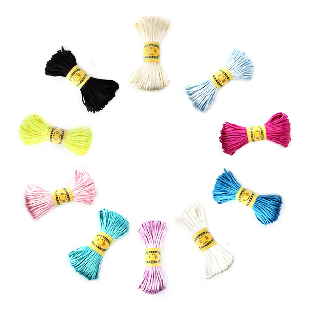 Атласная шелковая веревка для прорезывания зубов 20 метров 2 5 мм|Детские