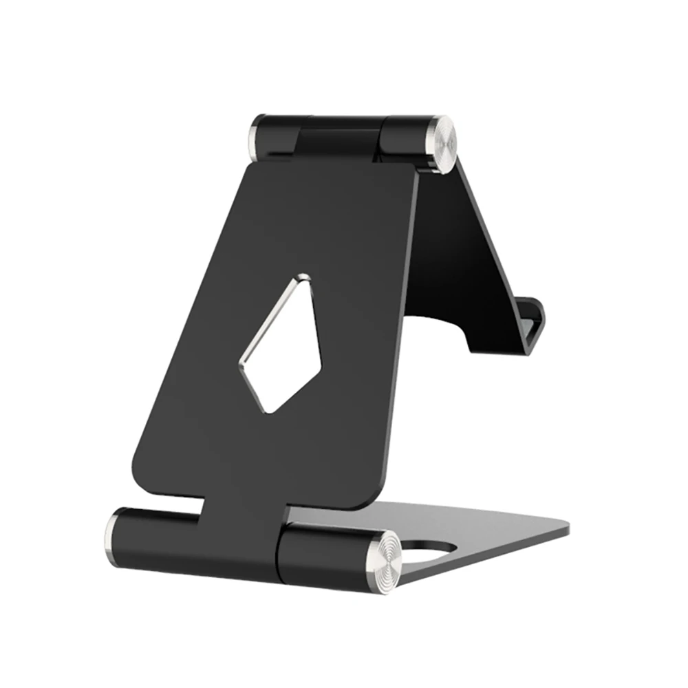 Ascromy многоугольная Подставка для планшета крепление для iPad Mini Pro samsung Tab iPhone X Xiaomi LG Настольный держатель для сотового телефона telefon tutucu - Цвет: Черный