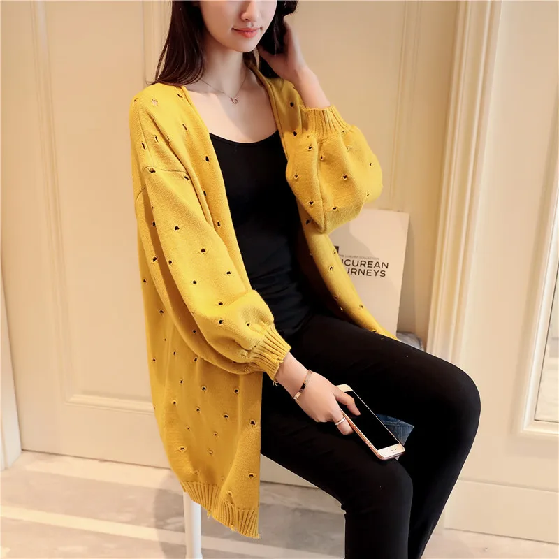 2019 Women Sweater Tops Vintage Ladies Cardigans White Pull Femme Winter Casual |