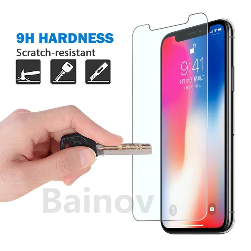 3 шт./партия ультратонкое закаленное стекло 9H для iPhone 8 7 6 6S Plus защитная пленка