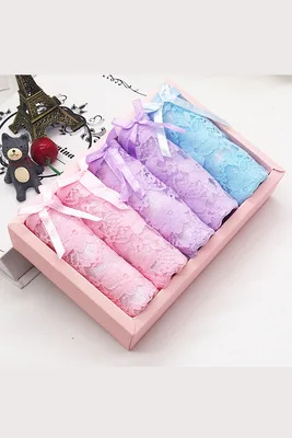 NA47-5Pcs 5 шт./лот, прозрачные трусики, L-XL, одноцветные женские трусы, сексуальные кружевные красивые трусы, Бесшовные женские трусики для девочек, без подарочной коробки - Цвет: NA47-5Pcs