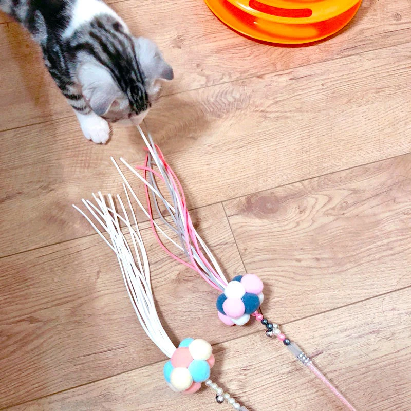 Кот японская палочки ПЭТ котенок игрушки для кошки мышки игрушка Дразнилка кошка