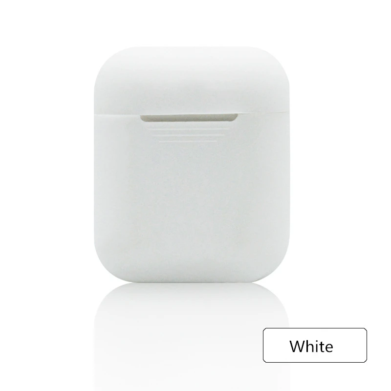 white Bluetooth беспроводной Чехол для Airpods защита от пыли Чехол airpod аксессуары белый чехол для airpods силиконовый чехол-держатель - Цвет: white
