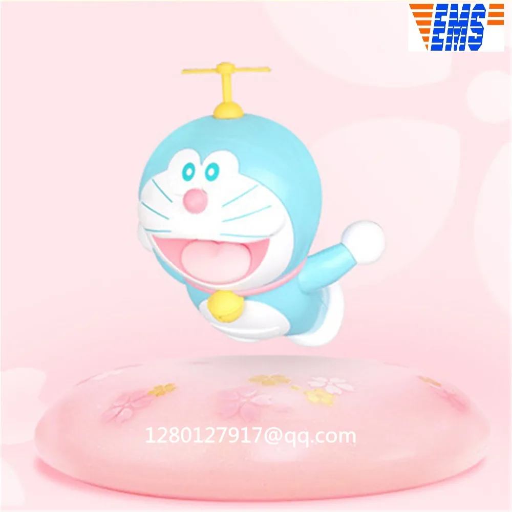 Статуя Doraemon Магнитная левитационная Летающая синяя фигурка вишневого цвета