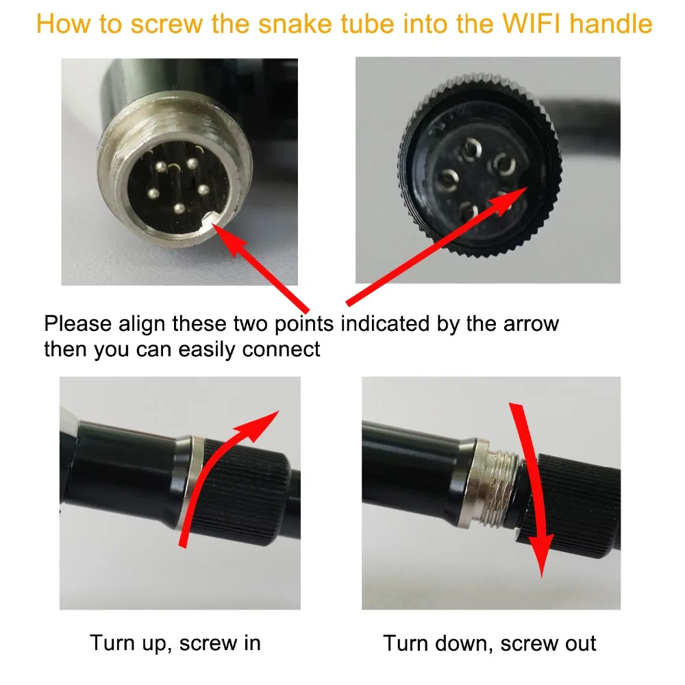 Intendvision 720P Wifi эндоскоп камера со встроенной батареей Поддержка iOS Android Windows