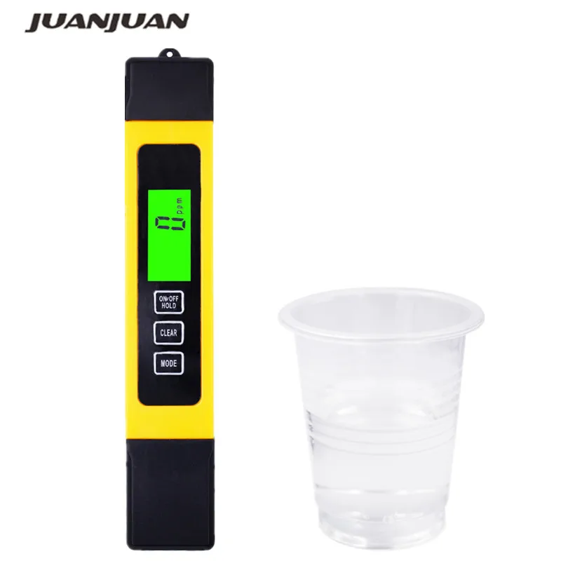 

100pcs/lot by dhl Titanium alloy probe Digital TDS EC Meter Pen of Tester Aquarium Pool Water Measurement tools ppm 0-9999 15%of