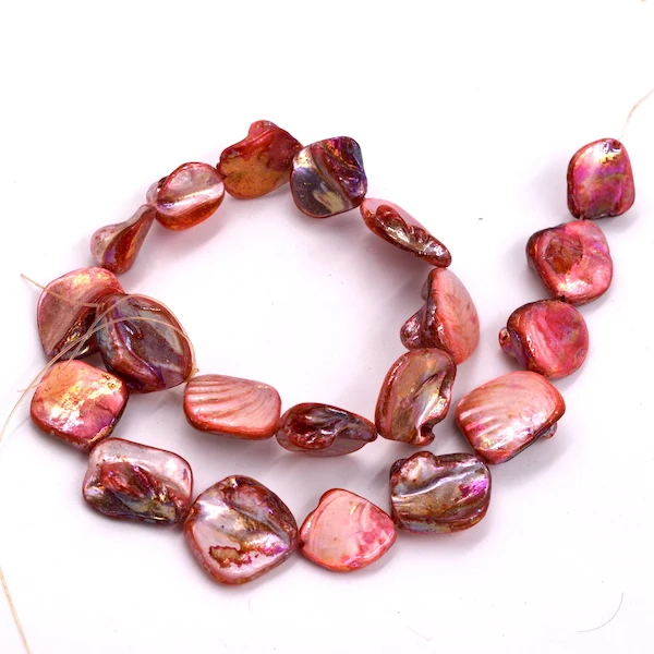 2016 New Real Square-shape 12-17mm Freeform Shell For Diy Jewelry Making Spacer Loose Beads Approx 20pcs | Украшения и аксессуары
