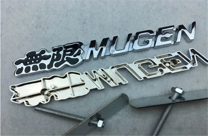 Автомобиль-Стайлинг цинковый сплав MUGEN логотип автомобиля Передняя решетка