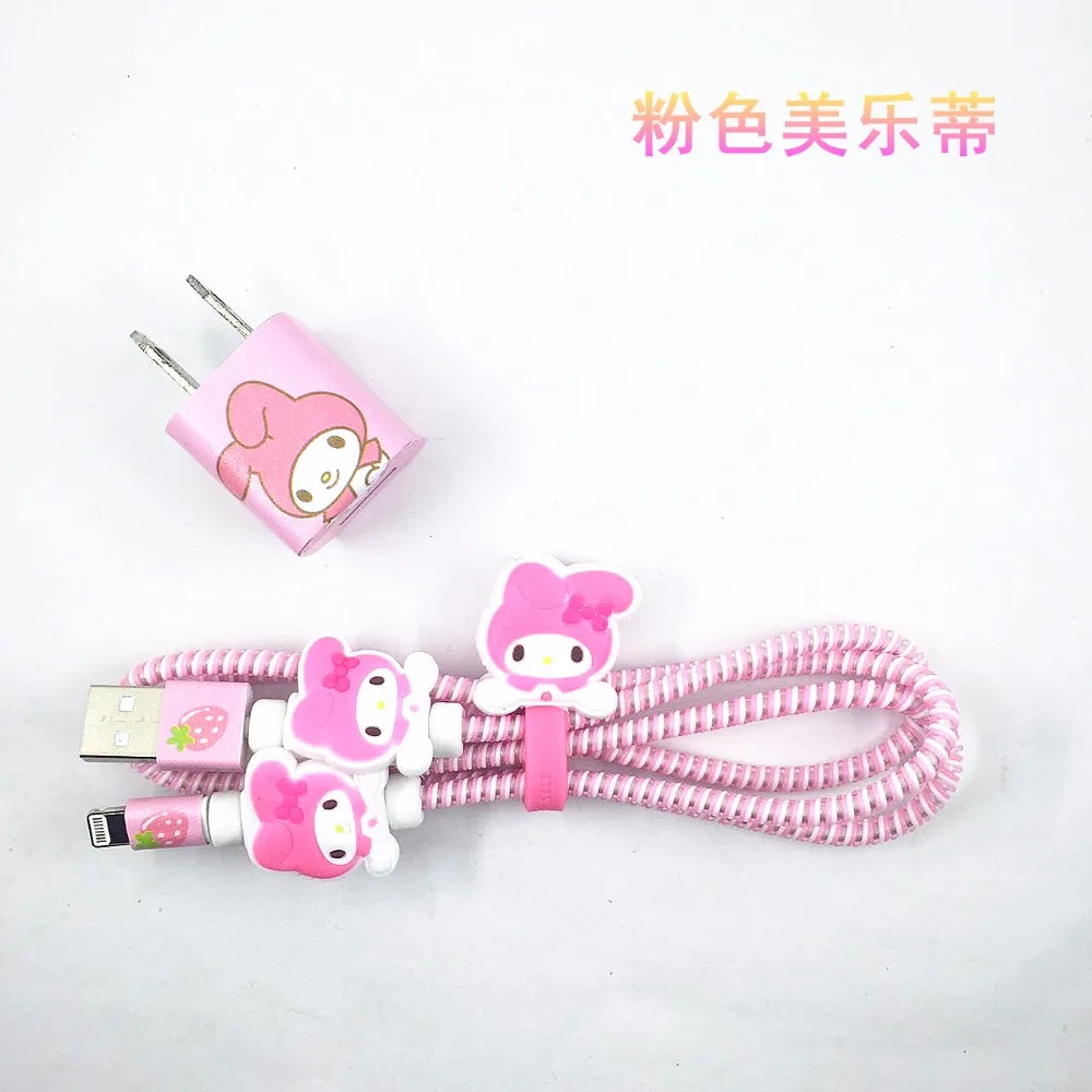 Защитный Спиральный шнур длиной 1 4 м защита кабеля USB мультяшный набор сделай сам