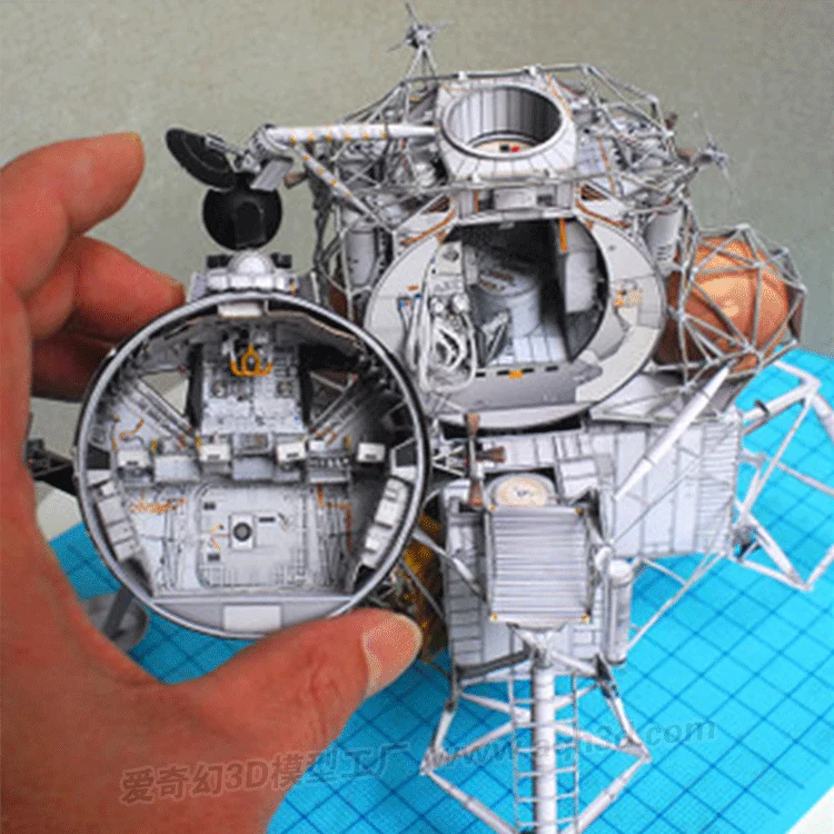 Сверхтонкий Аполлон посадочный модуль 3D бумажная модель DIY ручной работы креативное художественное украшение персональный подарок для мальчика Diy игрушки
