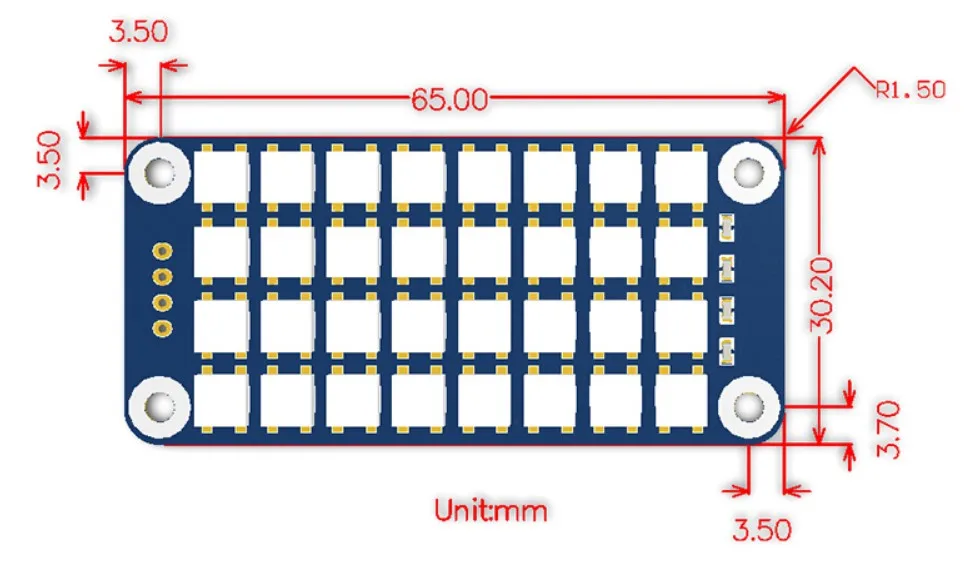 RGB светодиод для Raspberry Pi цветной дисплей поддерживает любую версию (можно