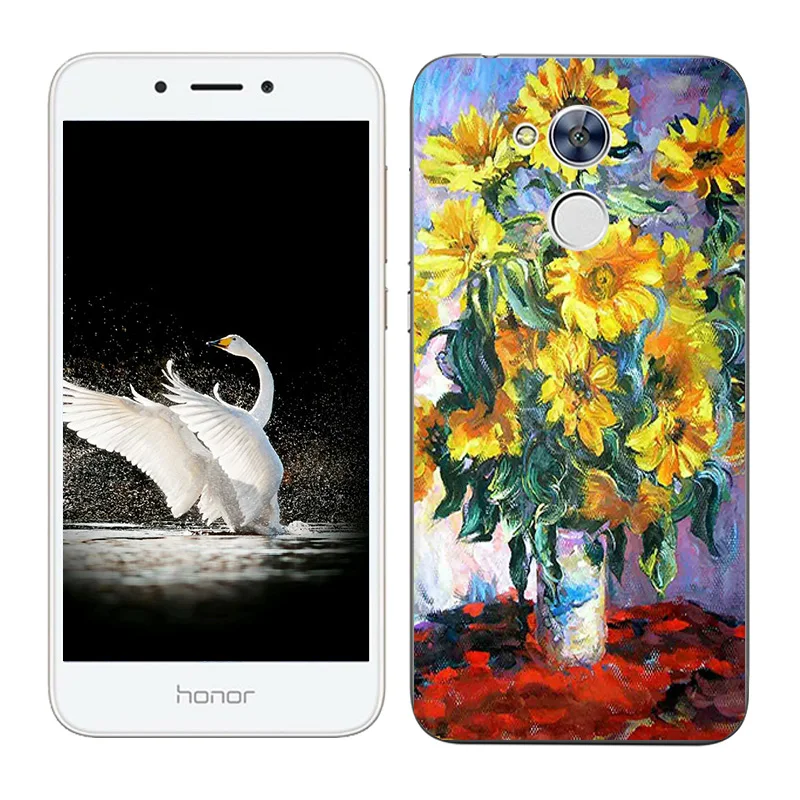 Модный мягкий чехол из ТПУ для Huawei Honor 6A силиконовый с масляной росписью |