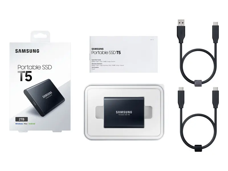 SAMSUNG T5 SSD HDD 250 ГБ 500 ГБ 1 ТБ портативный Топ внешний HD накопитель USB 3,1 для настольного ноутбука ПК Внешний жесткий диск