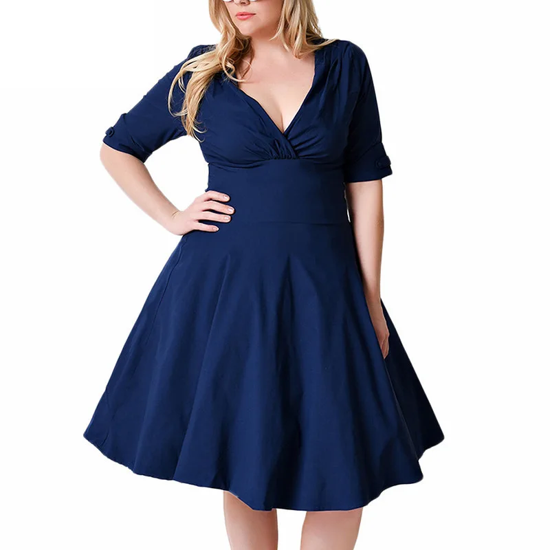 Платье размера плюс XXXL 5XL 6L 7XL 8L 9XL 2018 женское однотонное платье с коротким рукавом