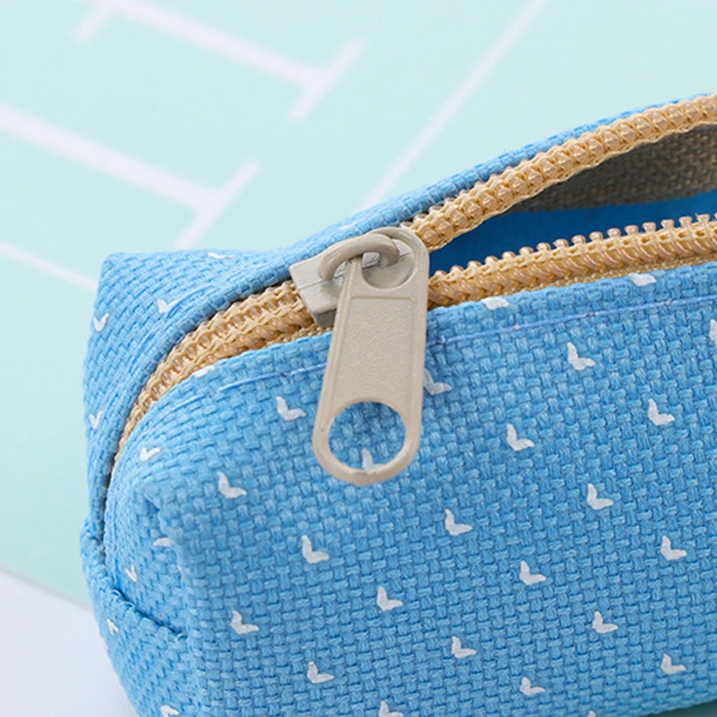 1 шт. микропейзаж пенал из парусины Kawaii Dot ручка сумка Косметика косметичка для