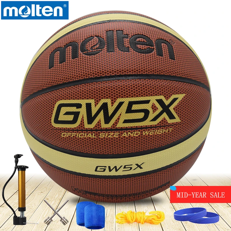 Оригинальный Баскетбольный Мяч Molten GW5X GW6X GW7X для улицы и помещений мяч из