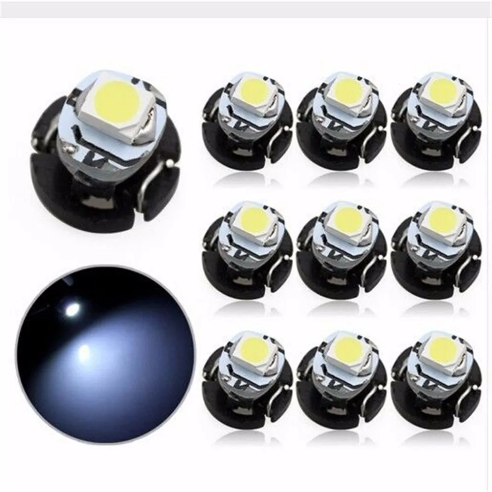 10 шт. T3 1210 SMD 3528 12V Приборная панель лампа NEO автомобильная светодиодная лампа панель приборной панели светильник для чтения белый/желтый/зеленый/синий/красный/розовый