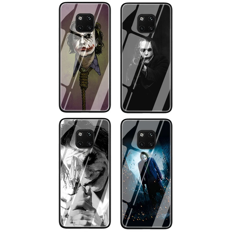 Хит Ledger Joker чехол из закаленного стекла для телефона для huawei Y6 Y9 Honor 7A 8X9 10 mate 20 P10 P20 P30 Lite Pro P Smart